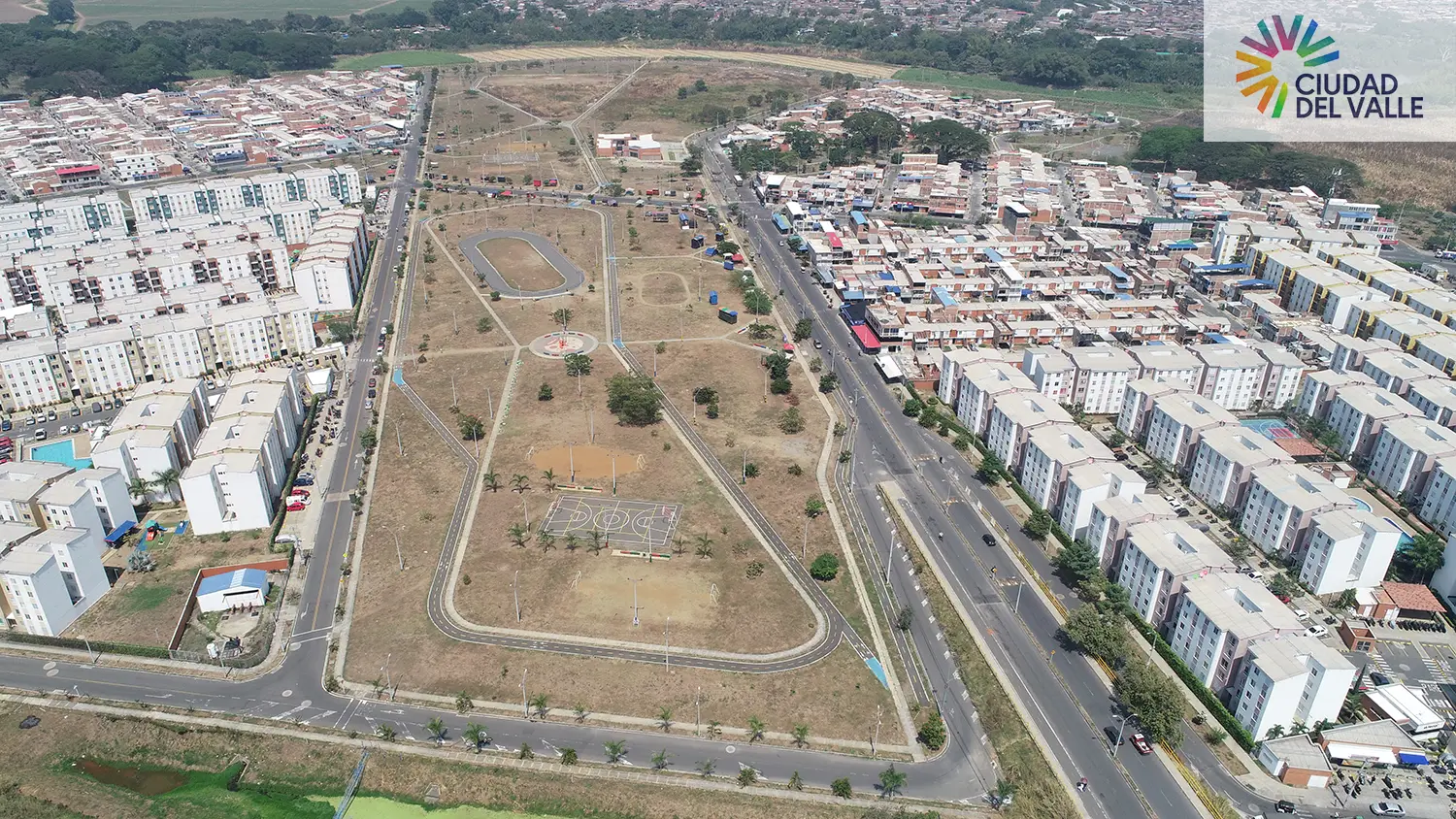 Foto del Macroproyecto Ciudad del Valle en avance de obra Septiembre de 2024