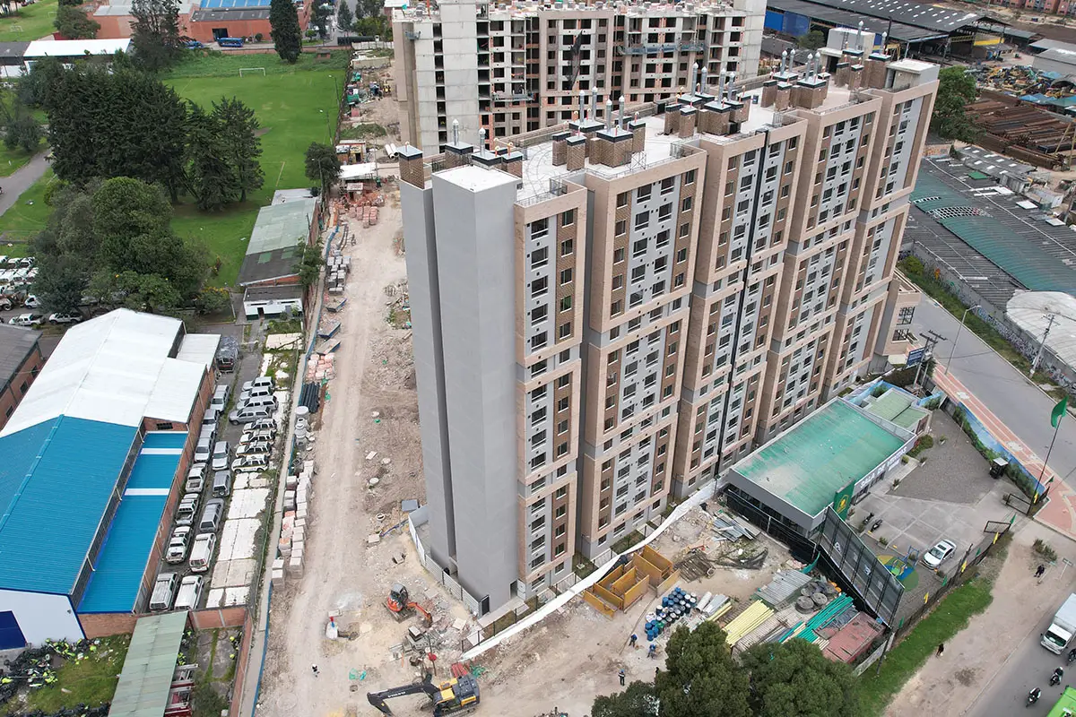 Foto del proyecto Senderos de Fontibon en avance de obra septiembre de 2025