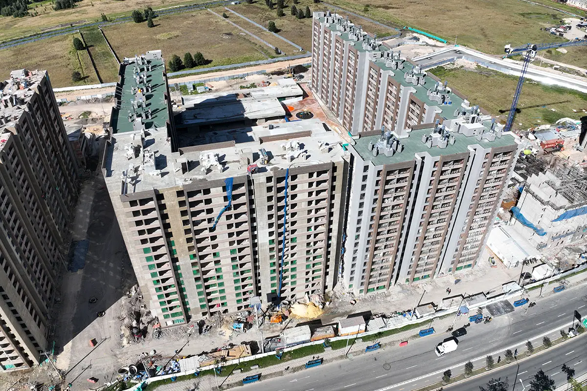 Foto del proyecto Tramonte Living en avance de obra septiembre de 2025