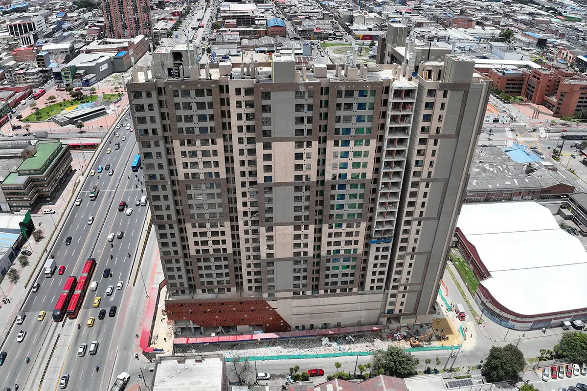 Foto del proyecto Urbana 30 en avance de obra septiembre de 2025