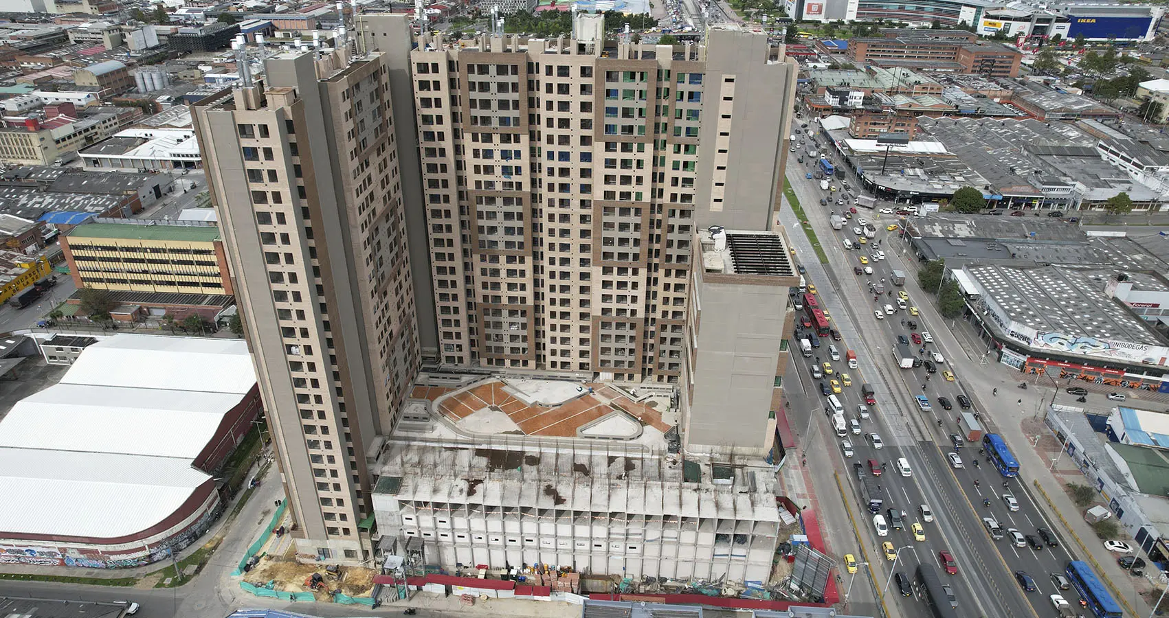 Foto del proyecto Urbana 30 en avance de obra octubre de 2025