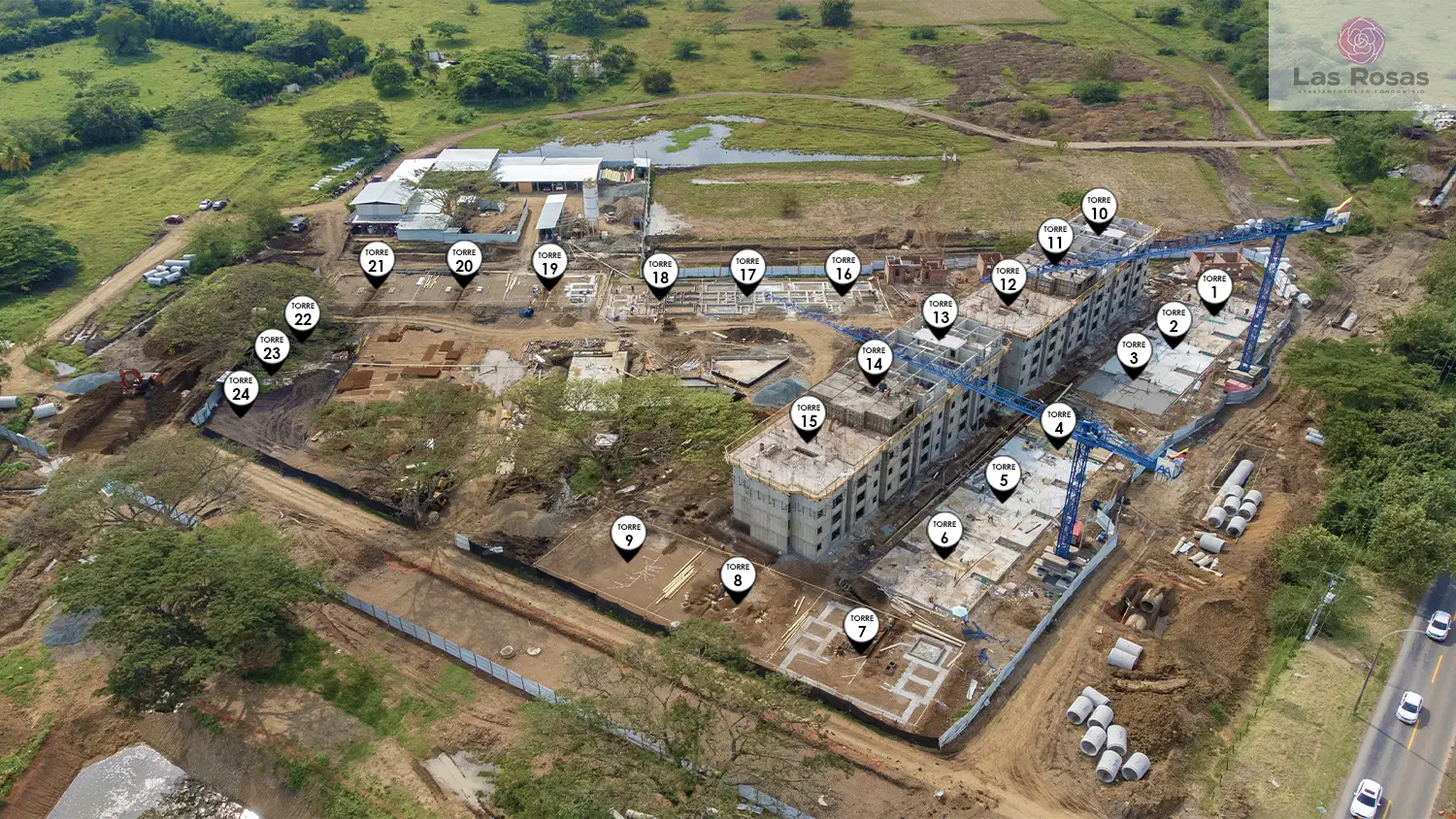 Foto del proyecto Las Rosas en avance de obra Enero de 2026