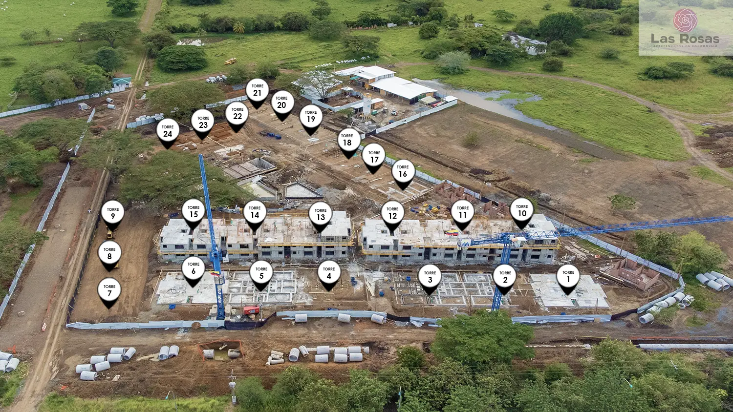 Foto del proyecto Las Rosas en avance de obra Diciembre de 2025