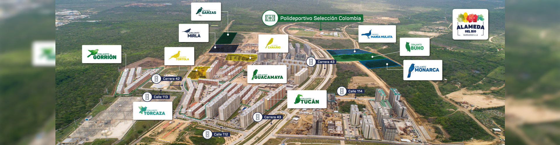 Alameda del Rio, Barranquilla proyecto de vivienda Constructora Bolívar