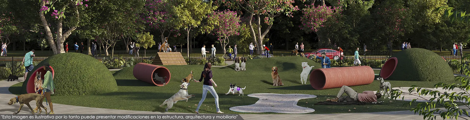 Imagen parque canino del Macroproyecto Encanto del Valle