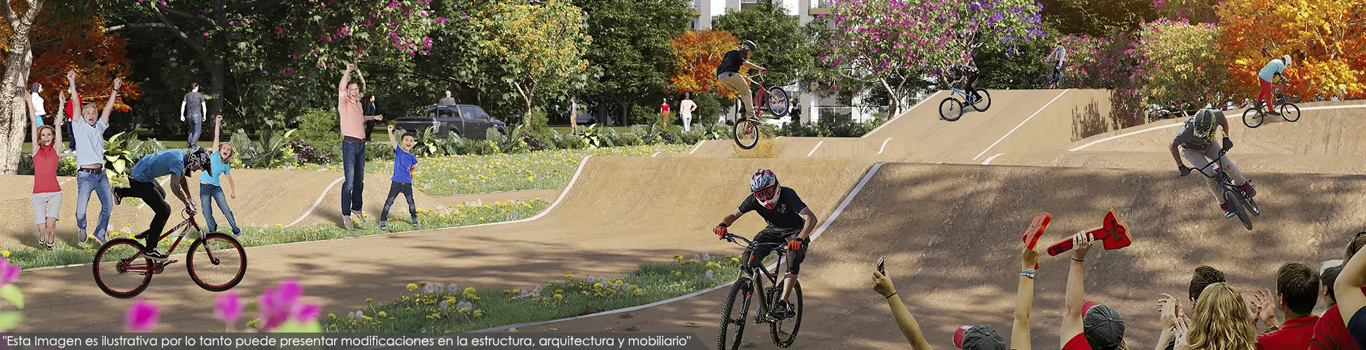 Imagen pista de bicicross del Macroproyecto Encanto del Valle