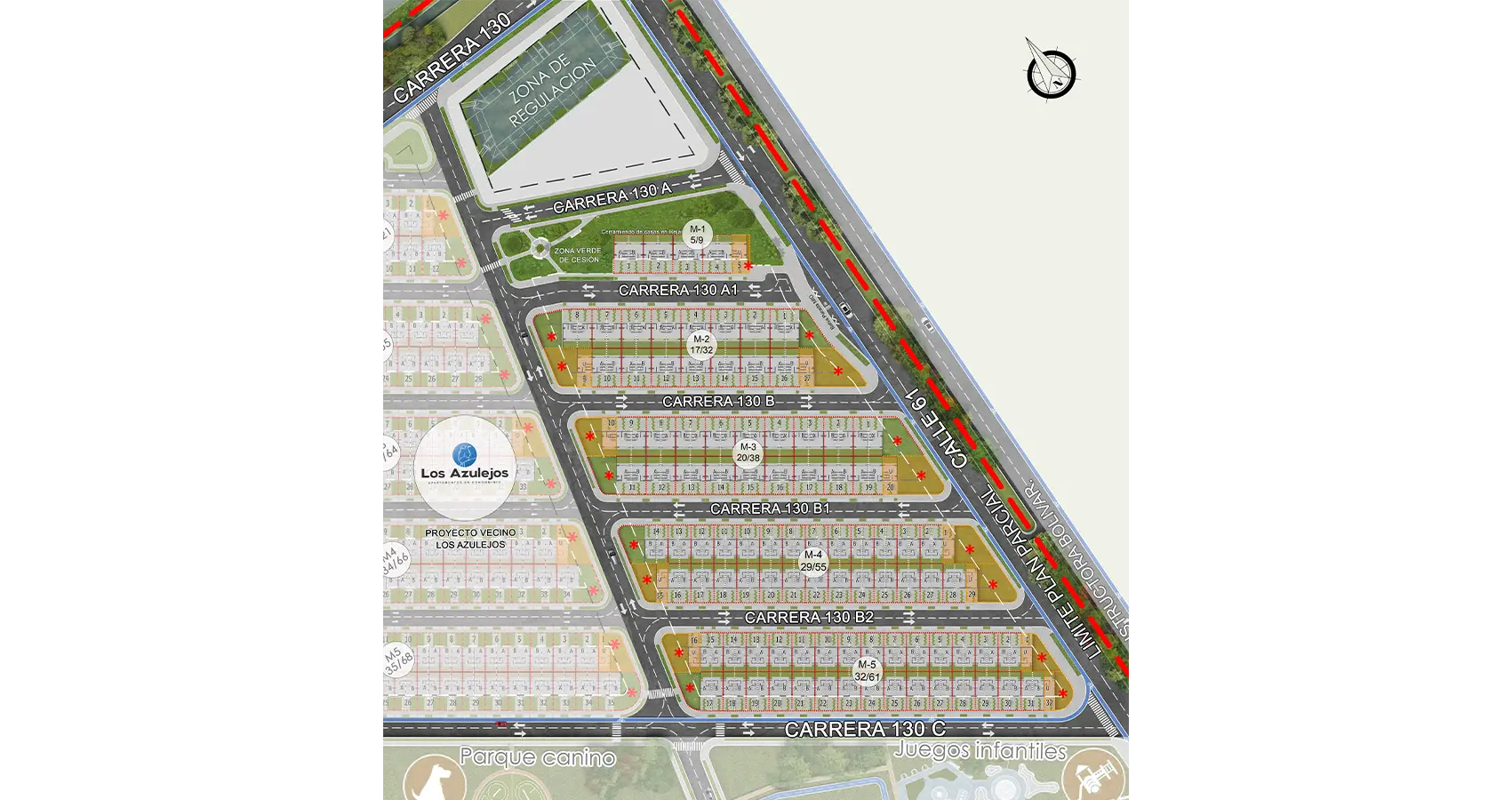 Plano urbano los bosques