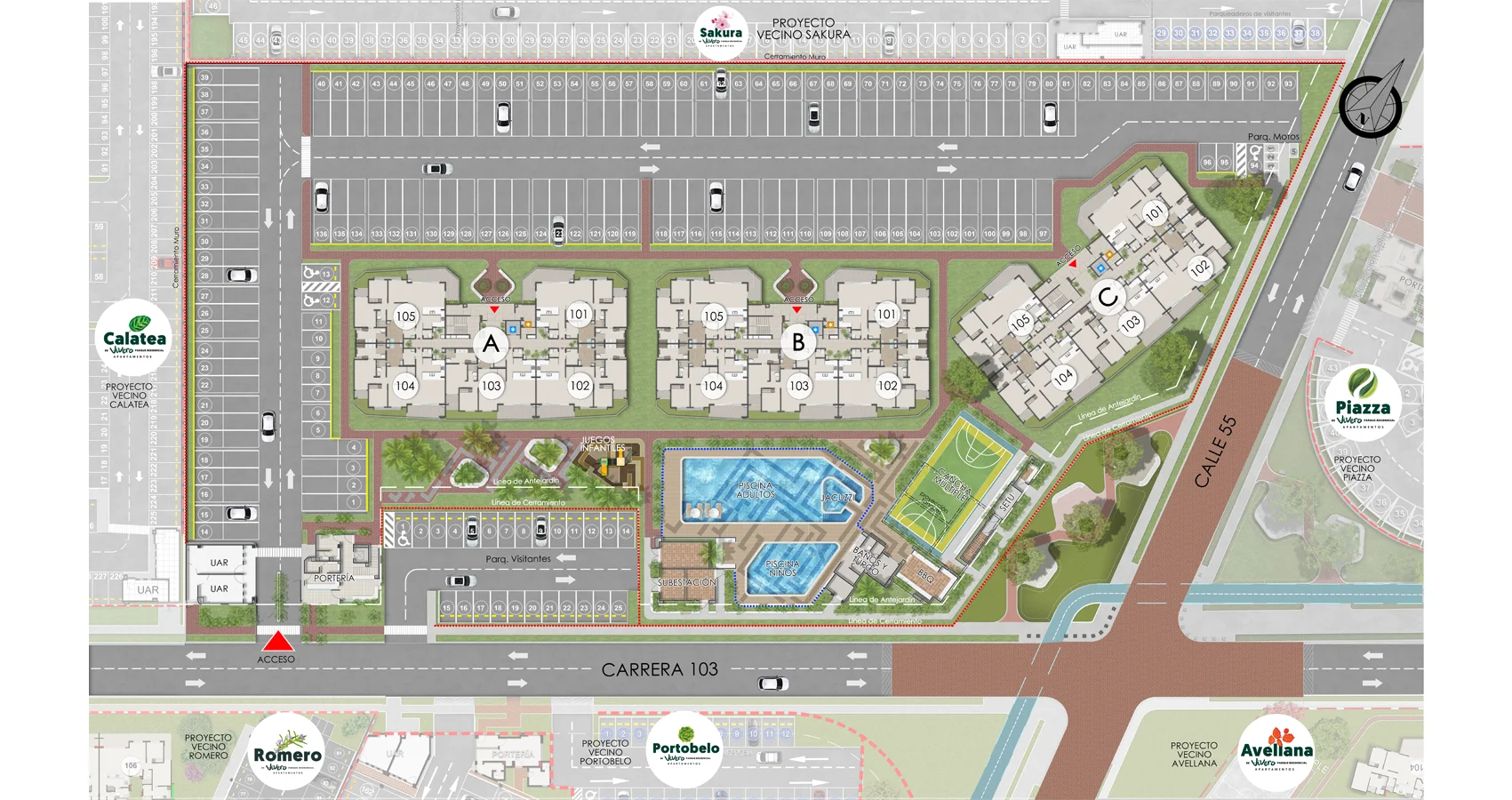 Planta Urbana proyecto Loto