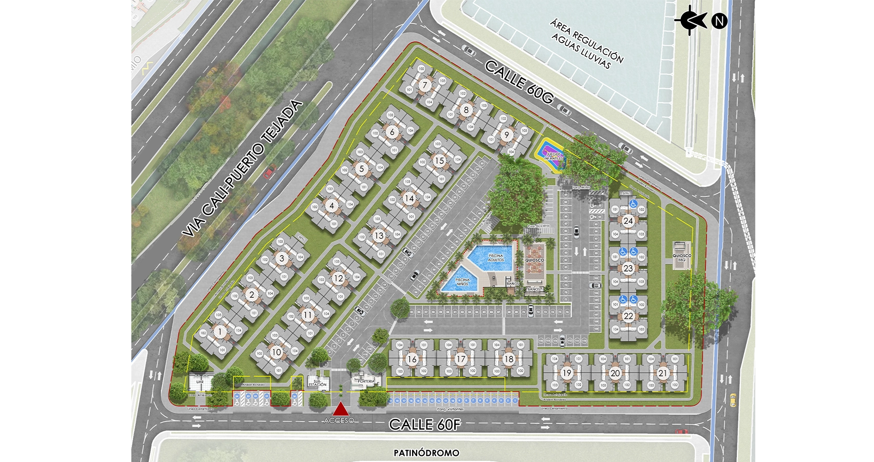 Planta Urbana Proyecto Las Rosas