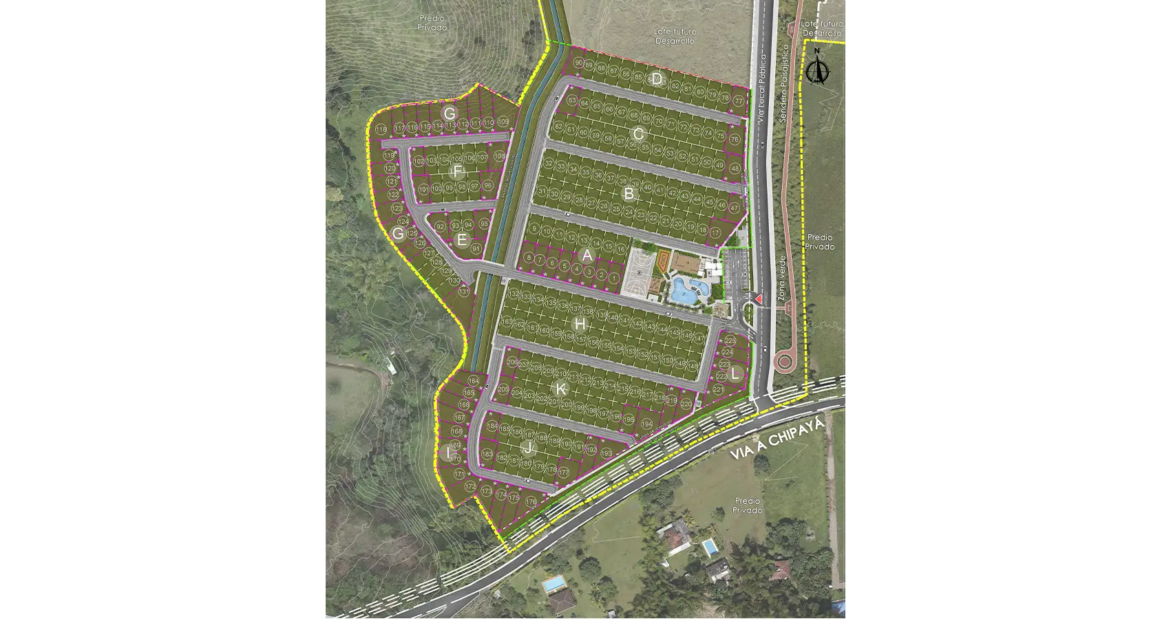 Planta urbana del proyecto Mirabosque