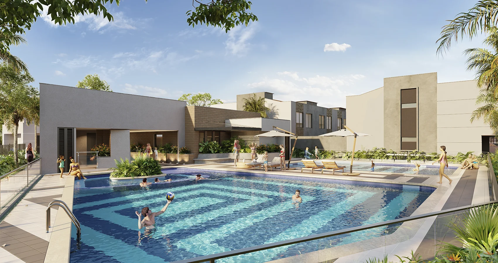 Piscina del proyecto Teca
