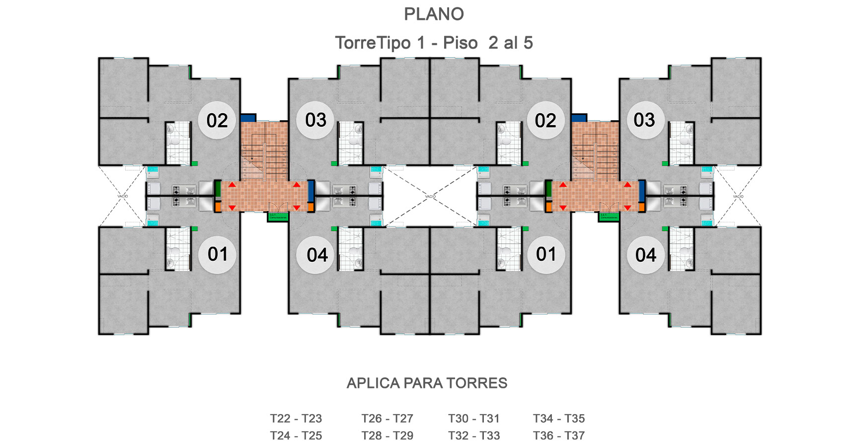 Plano Torre Tipo 1.