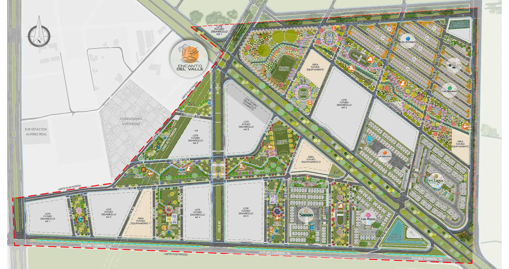 Planta urbana del Macroproyecto Encanto del Valle