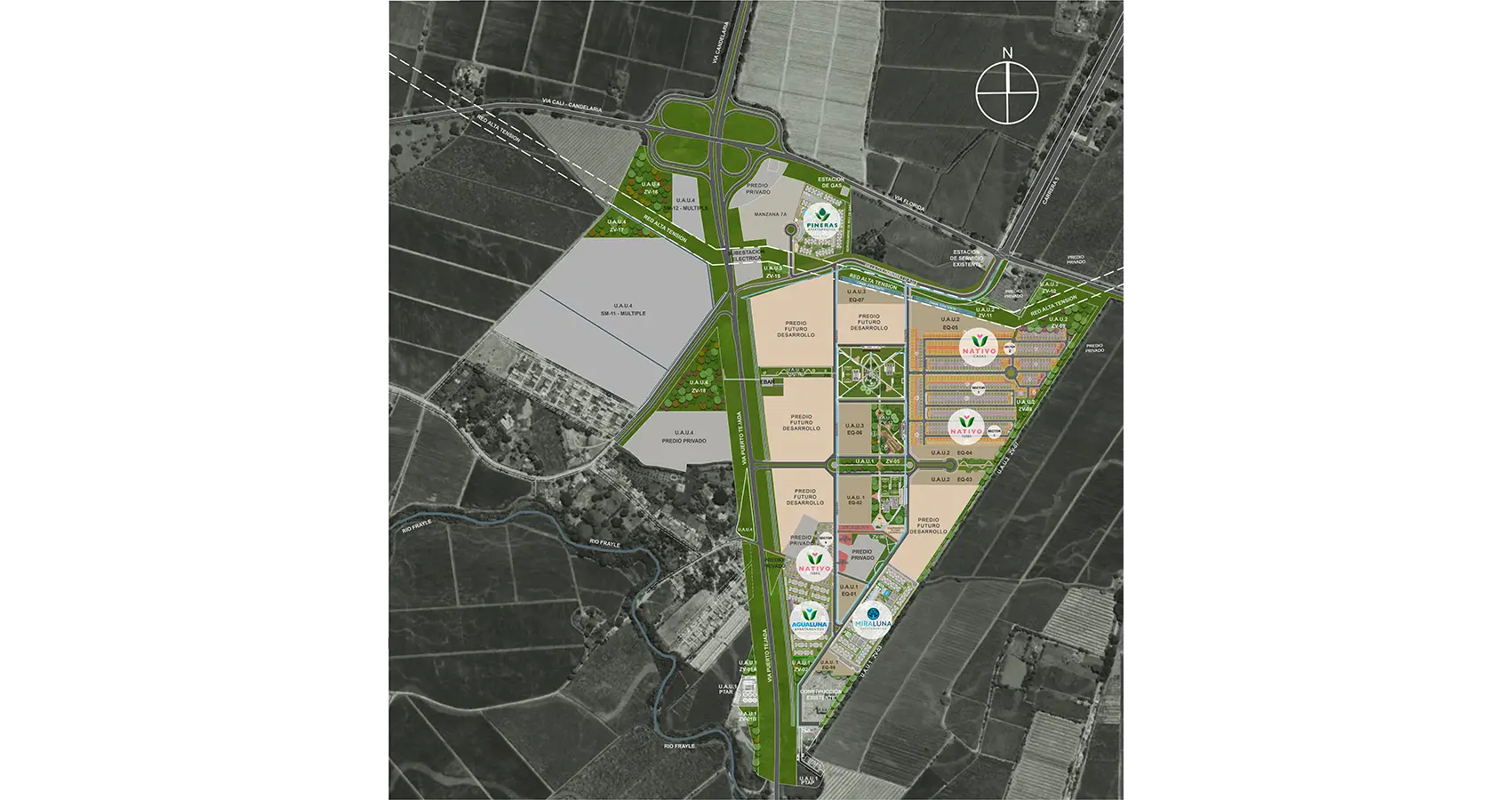 Planta urbana del Macroproyecto Parque Dulce