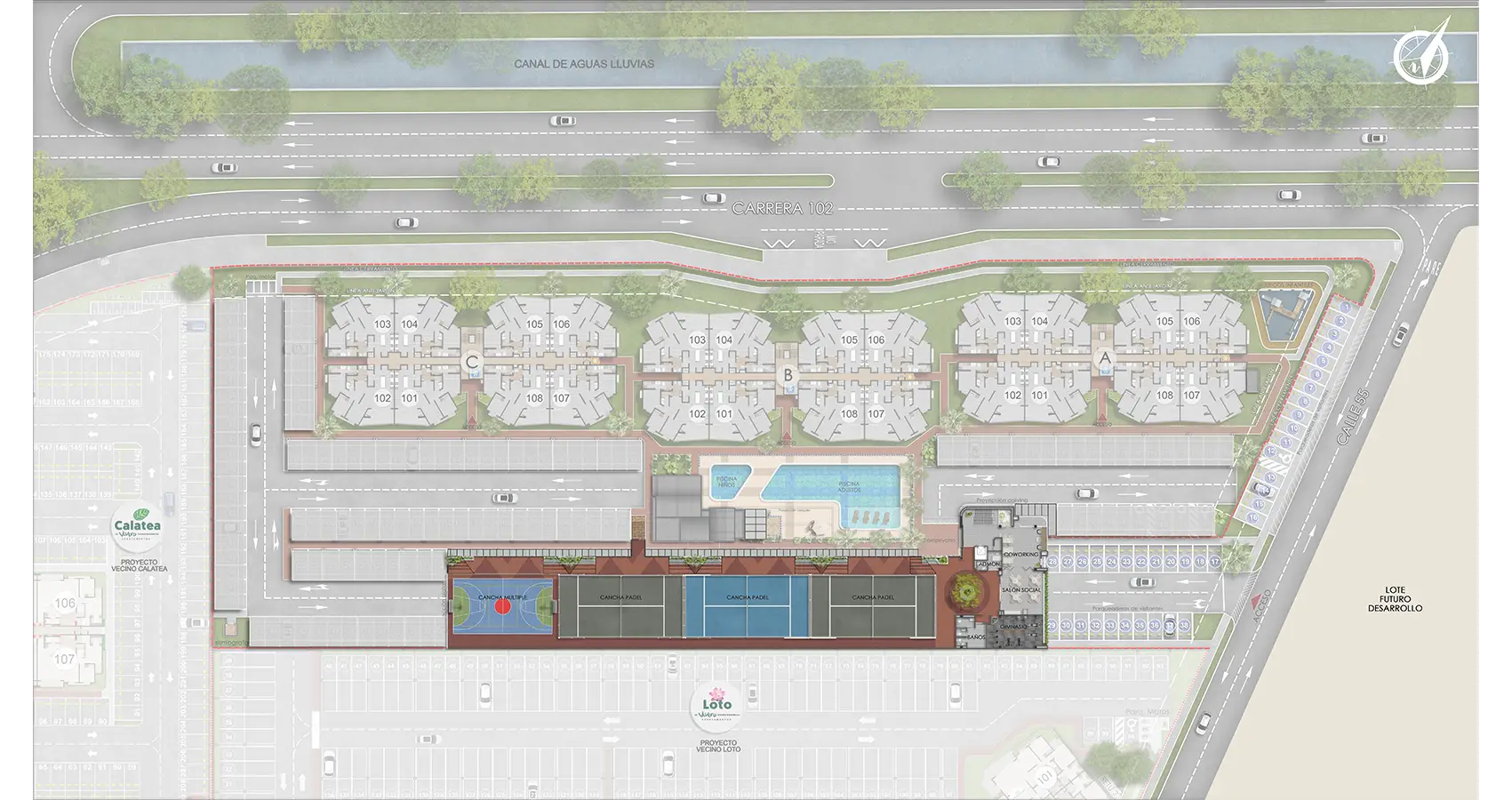 Planta urbana zona común