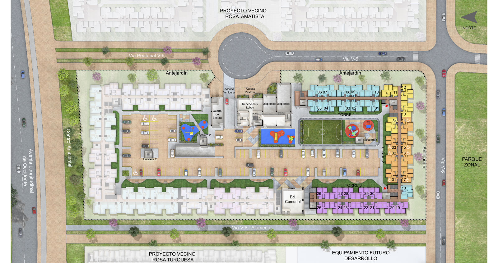 Rosa imperial proyecto de apartamentos en conjunto cerrado con subsidio de vivienda.