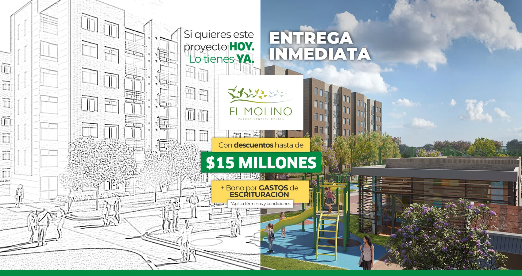 proyecto de apartamentos en cajica, constructora bolívar