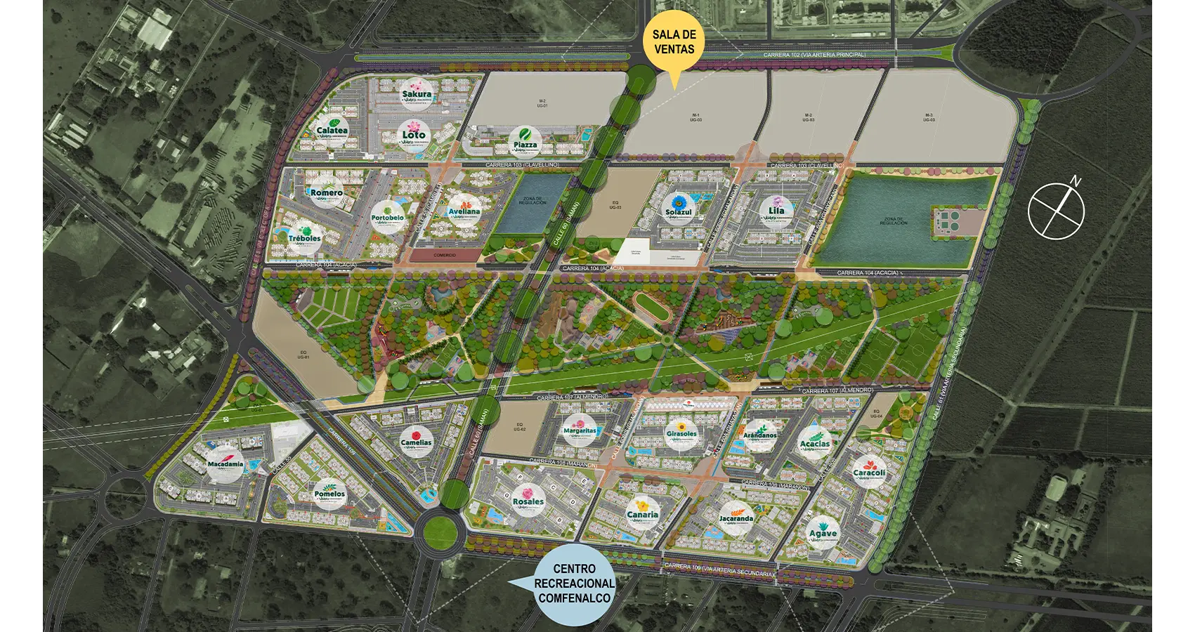 Planta Macroproyecto Vivero Parque Residencial 