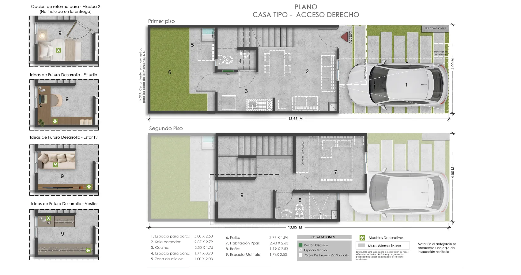 Plano casa Los Bosques