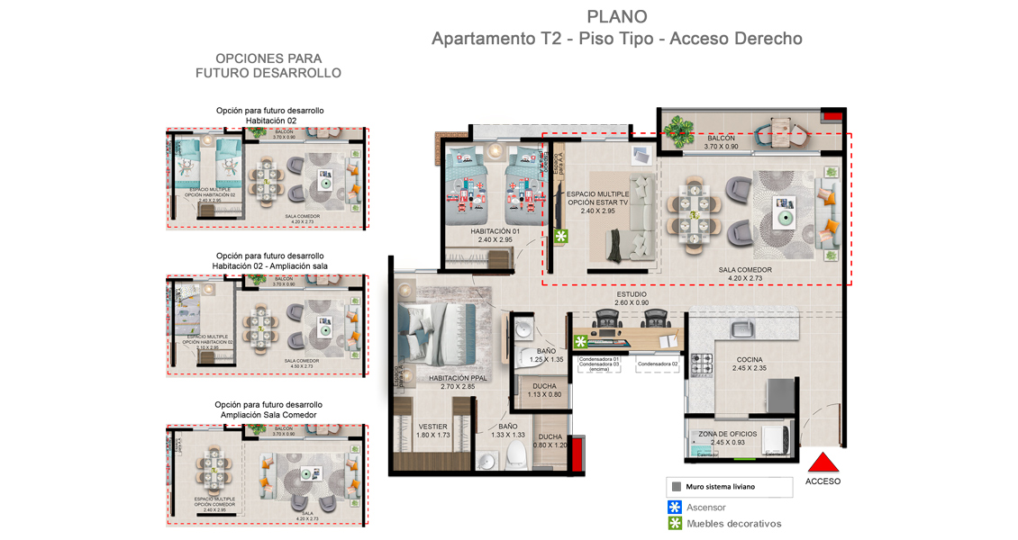 Plano Apartamento Interior