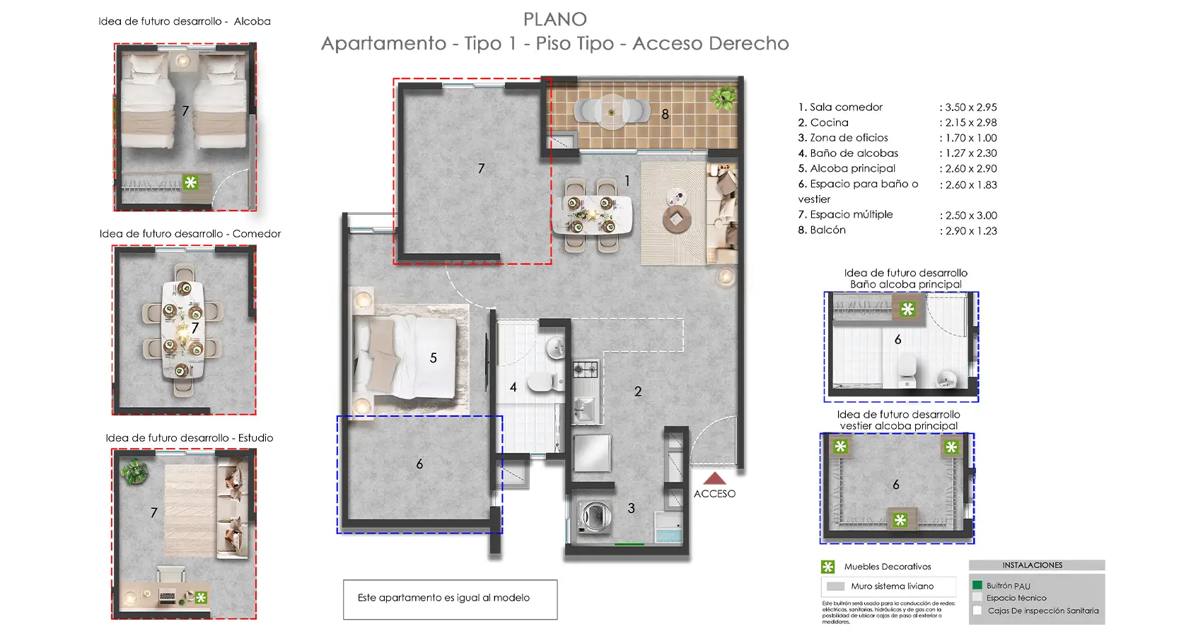 Apartamento tipo Orellana 