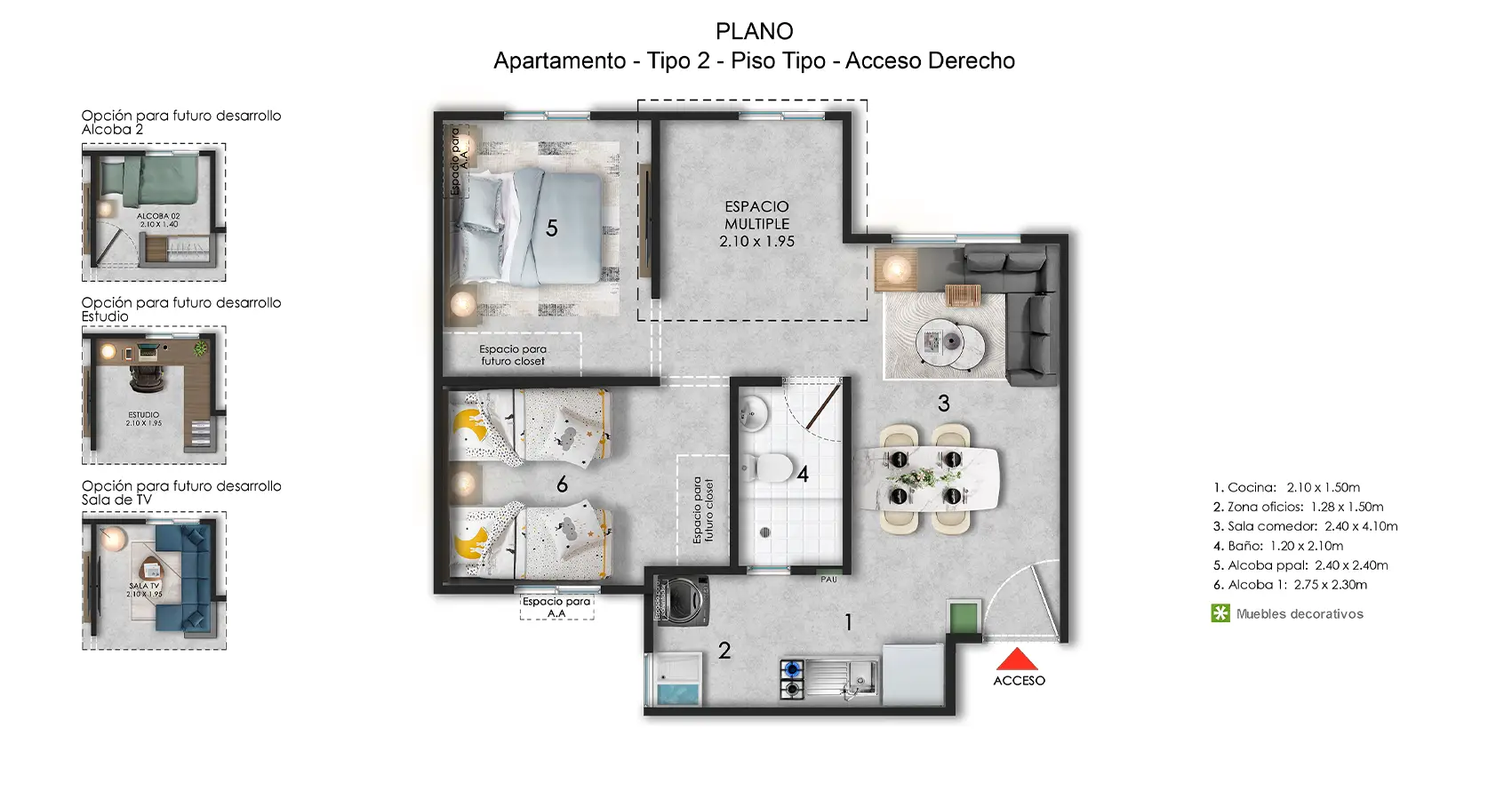 Plano Apto - Serranía