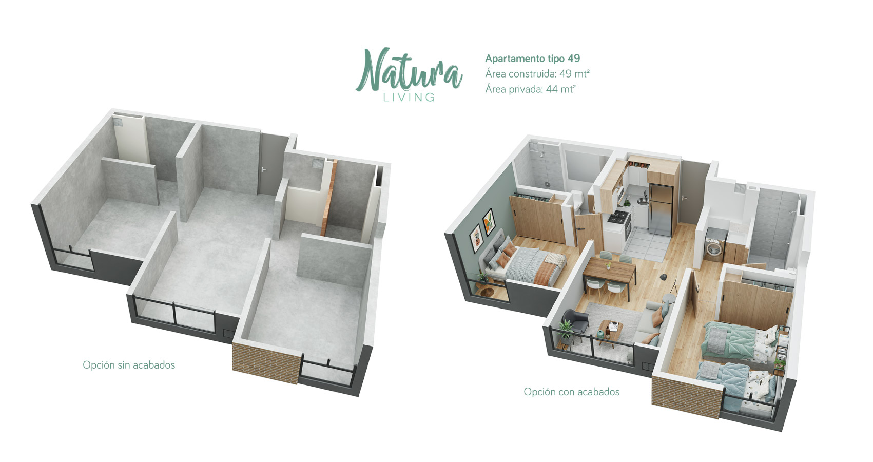 Apartamento Tipo 48 Natura Living 
