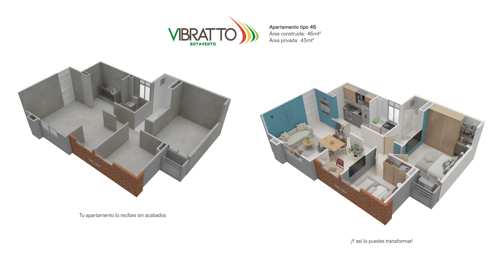 Vibratto apartamentos con subsidio de vivienda en Caribe Verde 