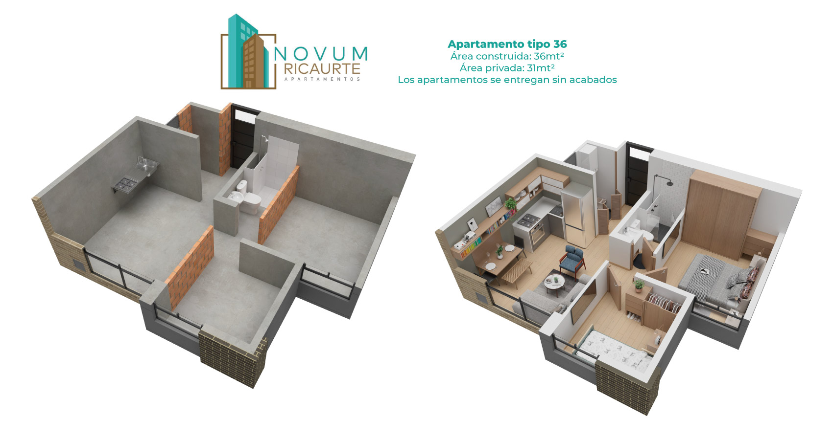 Novum Ricaurte, proyecto de apartamentos en Bogotá Constructora Bolívar.