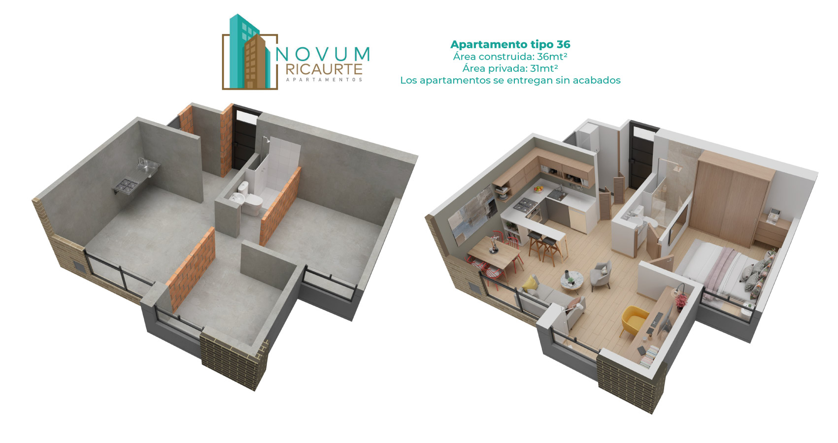 Novum Ricaurte, proyecto de apartamentos en Bogotá Constructora Bolívar.