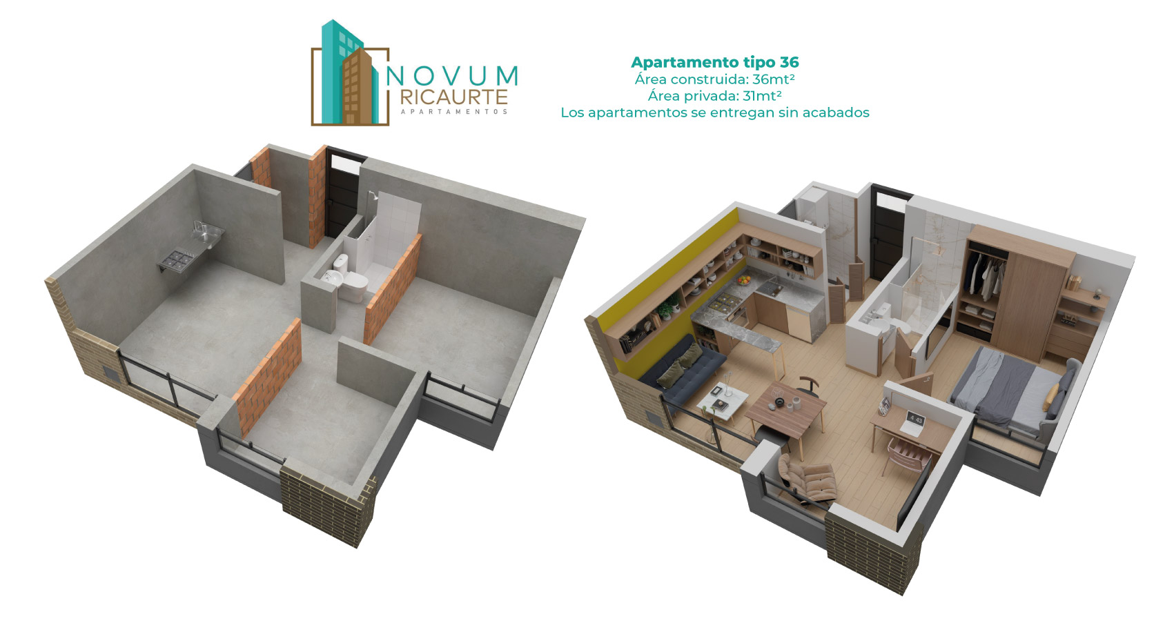 Novum Ricaurte, proyecto de apartamentos en Bogotá Constructora Bolívar.