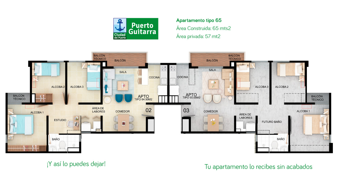 Puerto Guitarra, proyecto de apartamentos en Soledad - Atlántico, subsidio de vivienda.