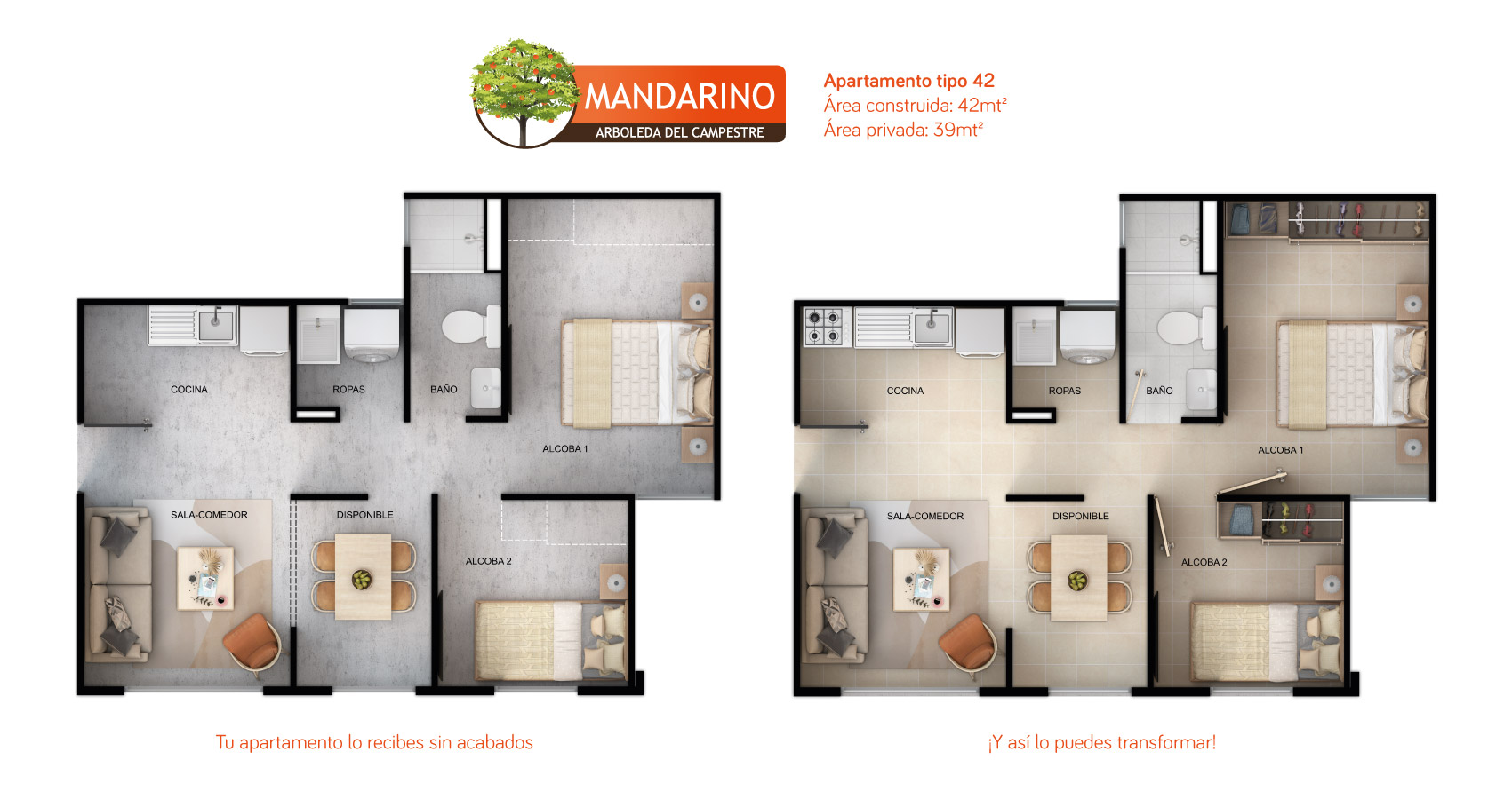 Mandarino proyecto de vivienda con subsdio de vivienda en ibague constructora bolivar