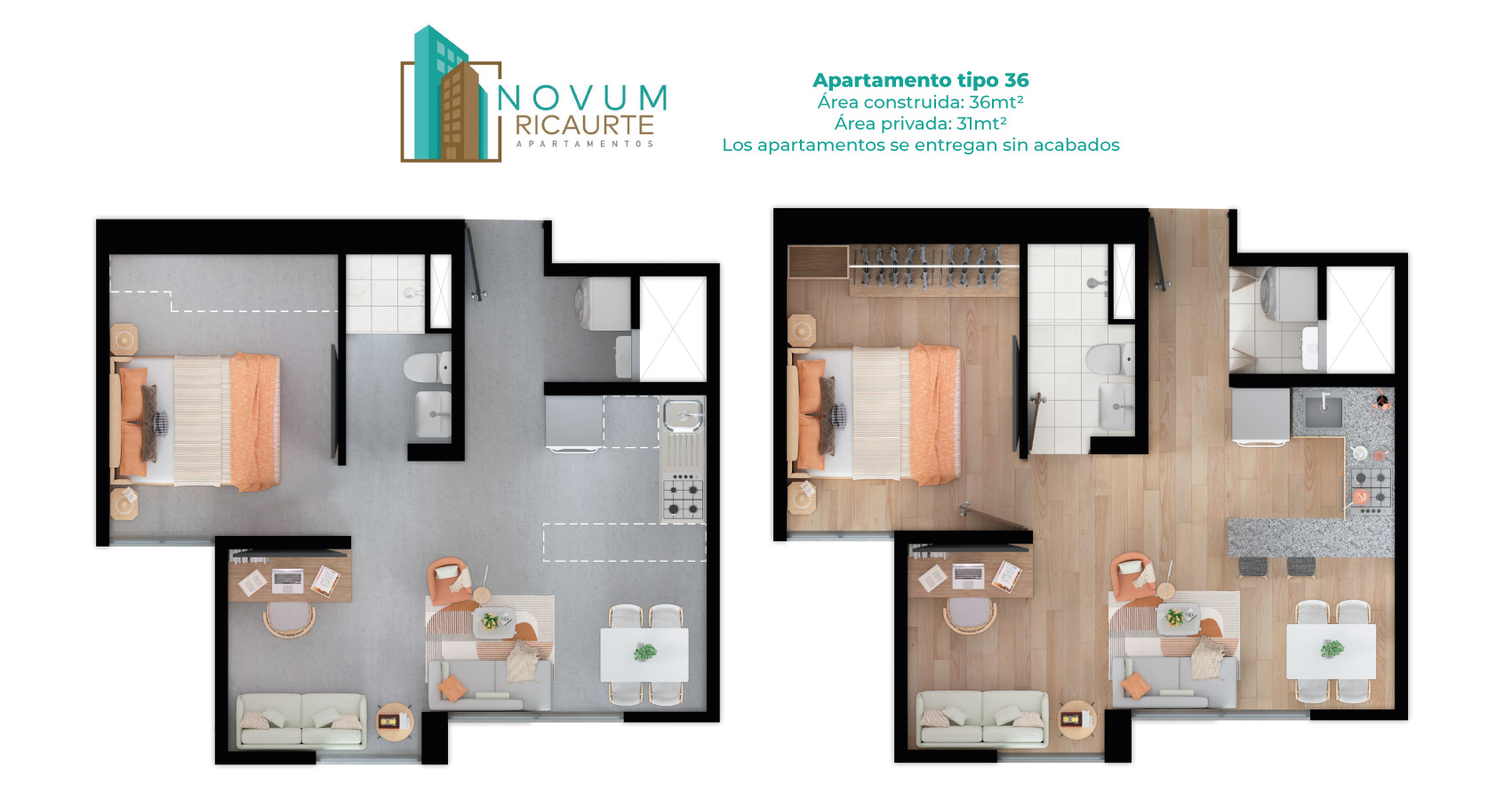 Novum Ricaurte, proyecto de apartamentos en Bogotá Constructora Bolívar.