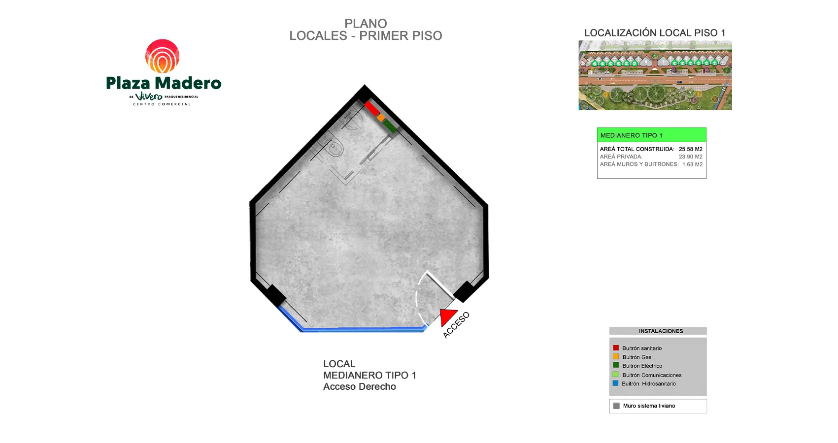 plano tipo 1 plaza madero vivero parque residencial