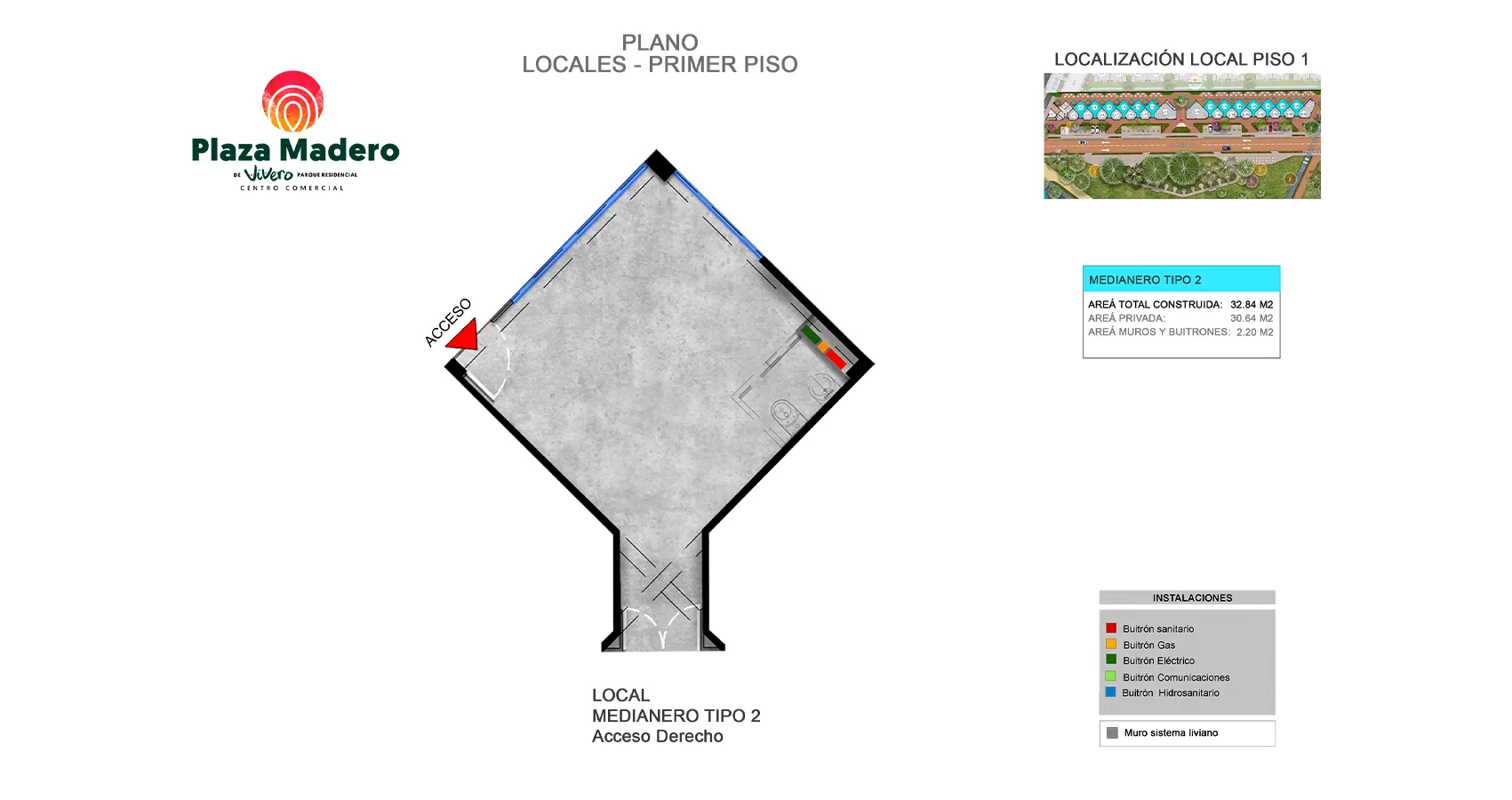plano tipo 1 plaza madero vivero parque residencial