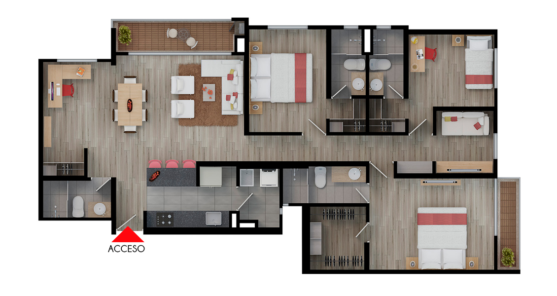 Apartamento tipo 123 Ebano - Veramonte