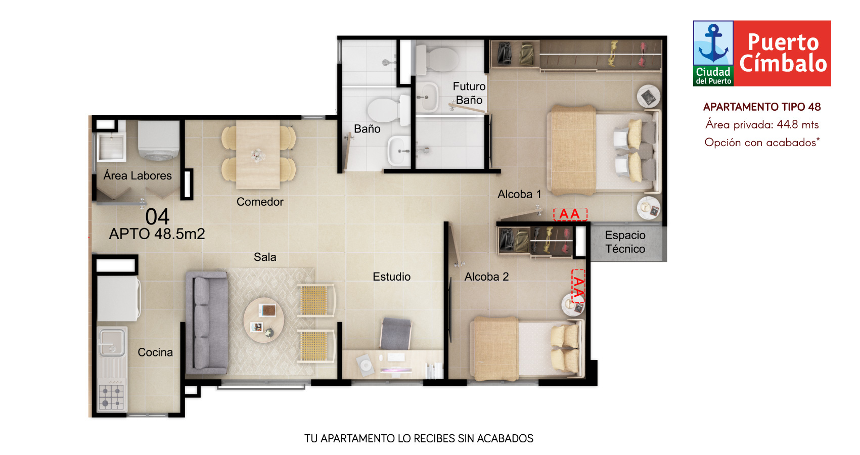 Puerto Címbalo proyecto vivienda con subsidio en Soledad Constructora Bolívar 