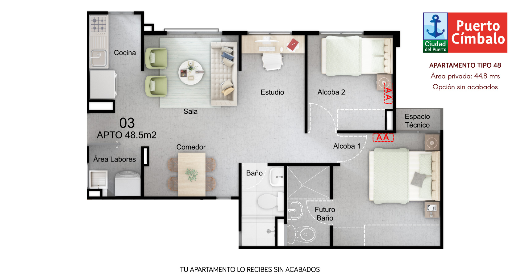 Puerto Címbalo proyecto vivienda con subsidio en Soledad Constructora Bolívar 