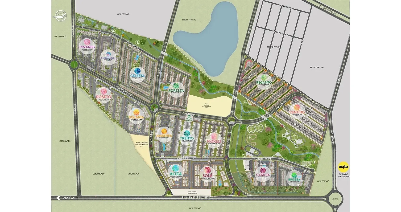 Planta Urbana del Macroproyecto Parque Natura