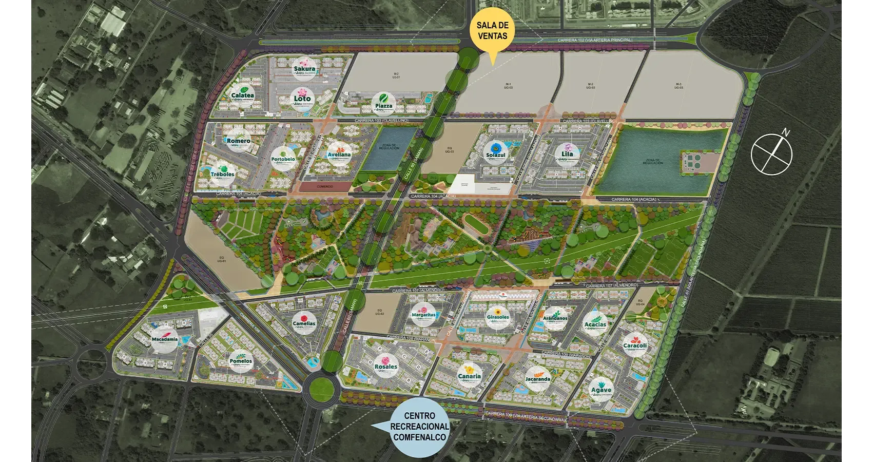 Planta Macroproyecto Vivero Parque Residencial