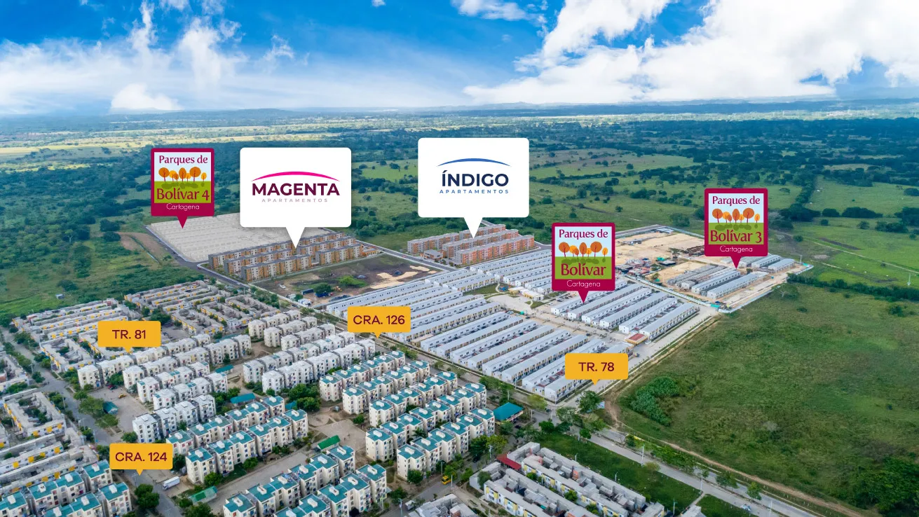 Magenta proyecto de apartamentos en Cartagena constructora Bolívar 