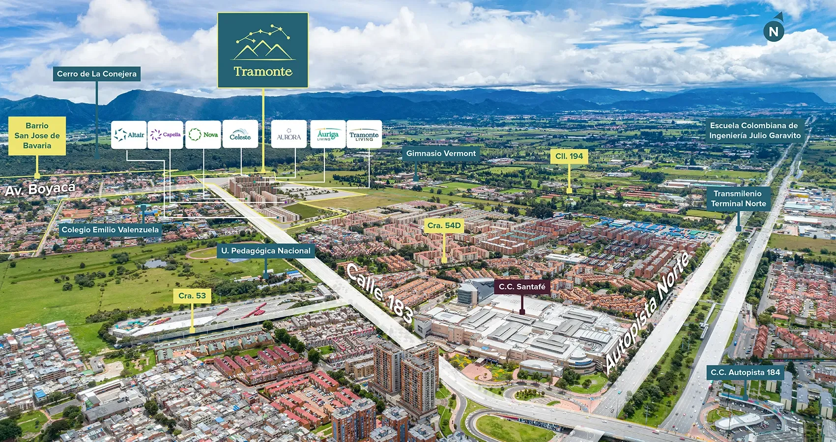 Mapa de ubicación de Áuriga Living : Localización estratégica que conecta con los principales puntos de la ciudad.