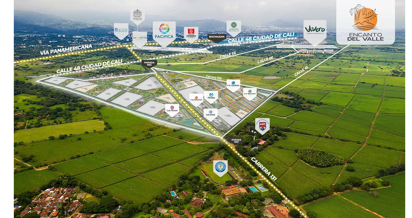 Mapa Macroproyecto Encanto del Valle 