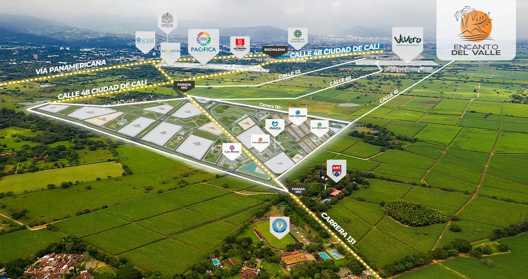 Mapa Macroproyecto Encanto del Valle 