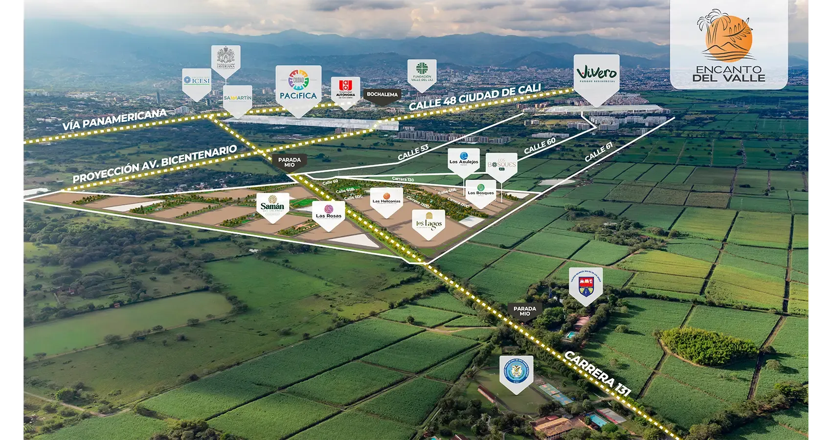Foto aérea Macroproyecto Encanto del Valle