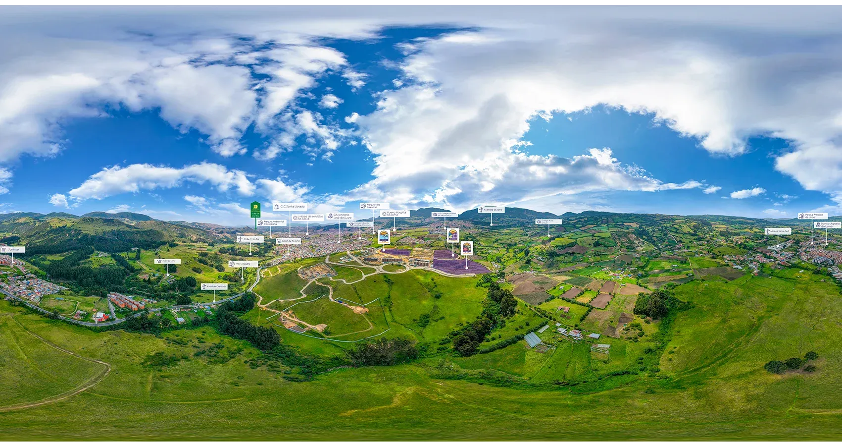 Mapa de ubicación del Macroproyecto Tres Quebradas, Bogotá: Imagen destacando la localización estratégica del proyecto.