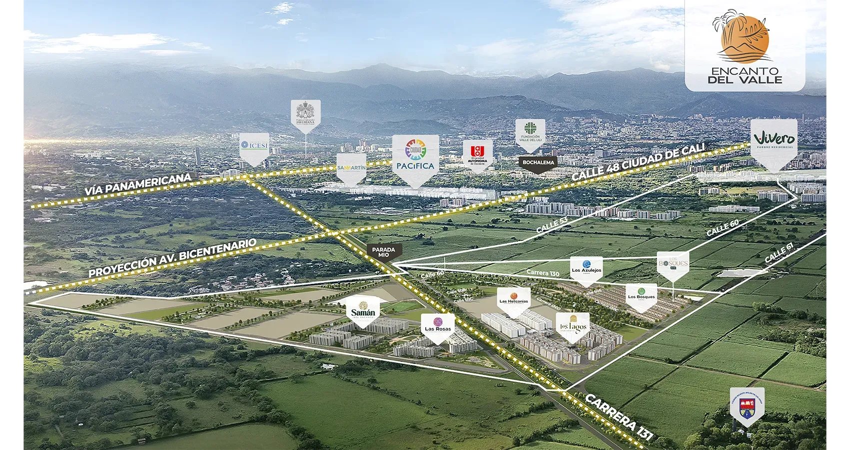 Mapa Macroproyecto Encanto del Valle 