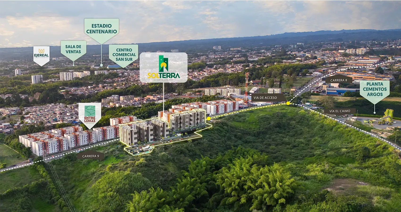 Foto aérea Solterra